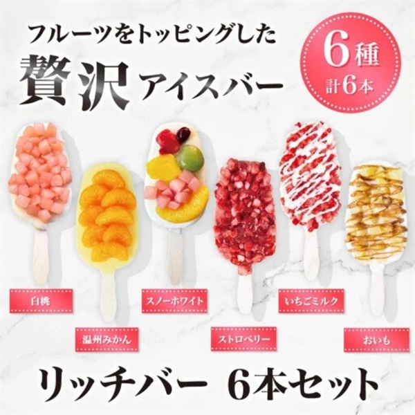 リッチバー 6本セット 冷凍【送料無料※一部地域は除く】
